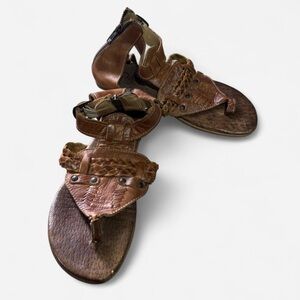 ROAN by Bed Stu Brown Leather Sandals